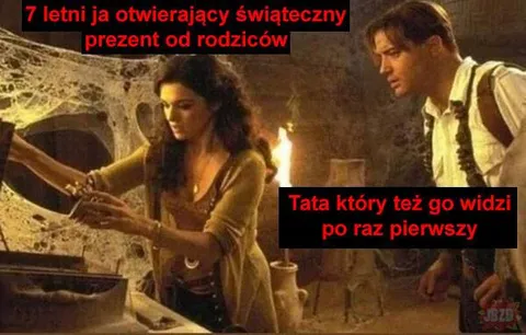 Dziecko otwiera świąteczny prezent