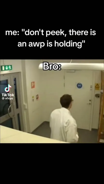 Bro peeks at the AWP