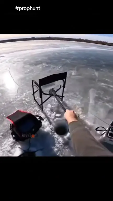 Chair Sled on the Ice