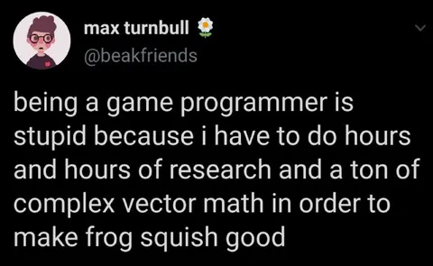 Game Programmer Makes Frog Squish