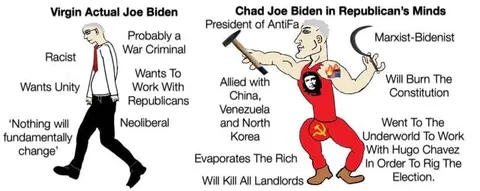 Virgin Joe Biden vs Chad Joe Biden