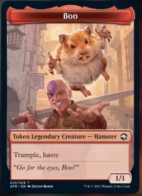 Boo Legendary Hamster Card