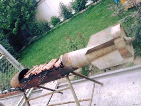 Самодельный мангал на ножках