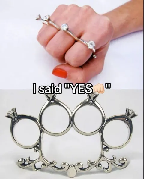 I Said Yes Brass Knuckles