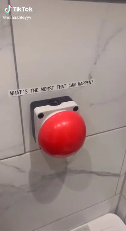 Bathroom Button Starts a Disco