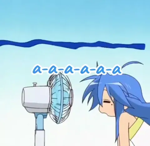 Anime Girls Sing Into a Fan