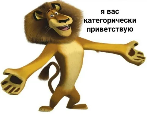 Я вас категорически приветствую