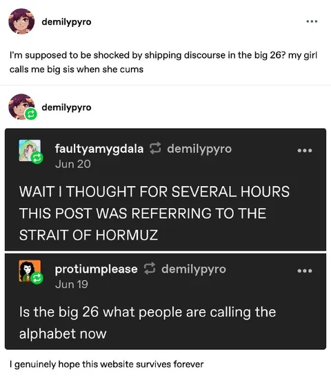 Big 26 Shipping Discourse