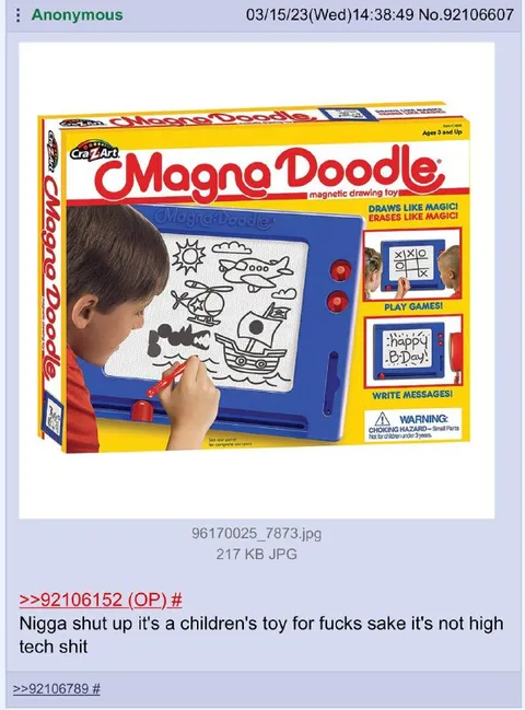 Magna Doodle Is Not High Tech