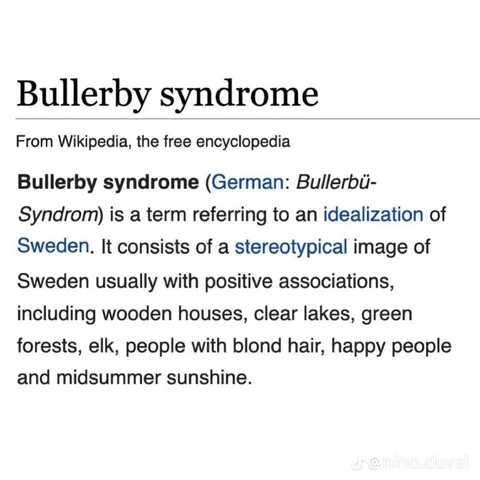 Bullerby Syndrome Wikipedia Entry