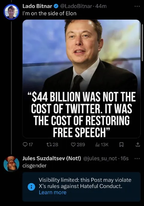 Free Speech Costs $44 Billion