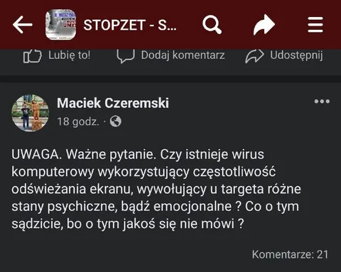 Wirus odświeżania ekranu