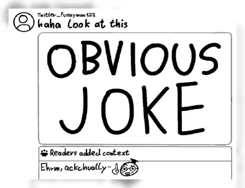 Obvious Joke Actually Guy