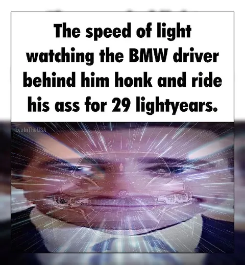 BMW Driver at Light Speed