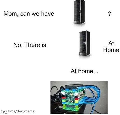 Server at home meme