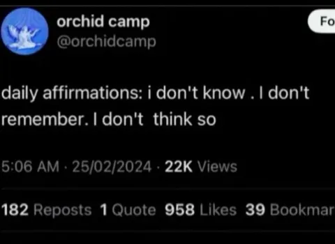 Daily Affirmations of Uncertainty