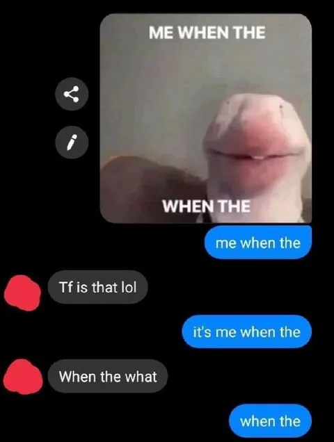 Me When the What