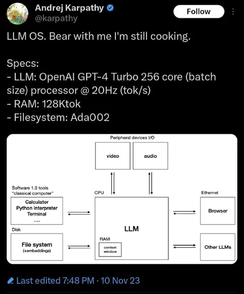 LLM OS Bear With Me