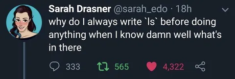 Writing ls Before Everything