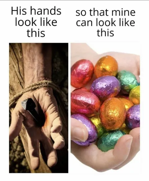 His Hands Look Like This