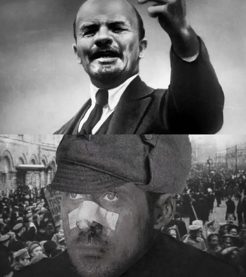 Ленин и Гитлер после драки