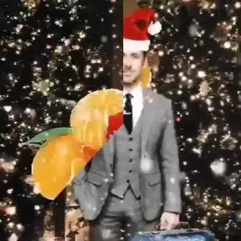Мандариновый рождественский монтаж