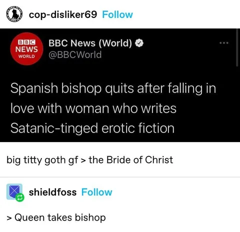 Big Titty Goth GF Takes Bishop