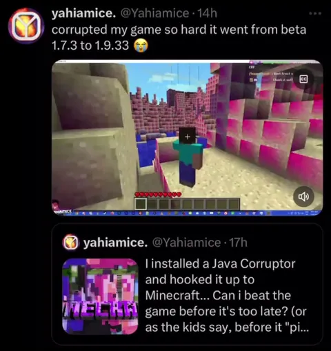 Minecraft Java Corruptor Disaster