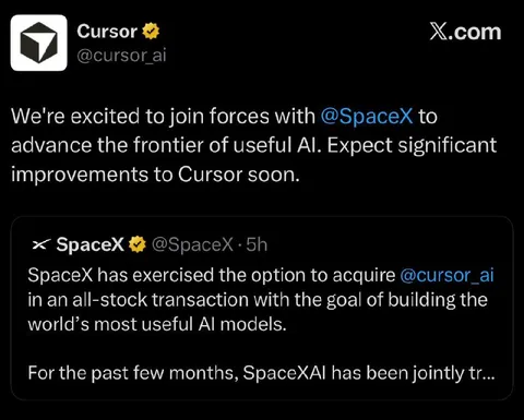 Cursor Joins Forces With SpaceX