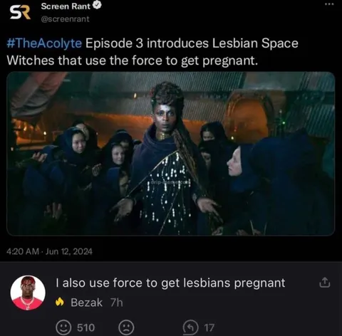 Lesbian Space Witches Pregnancy Joke