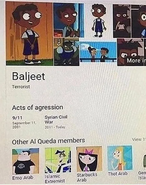 Baljeet Terrorist Profile