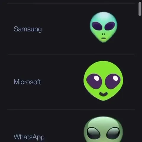 Alien Emojis by Brand