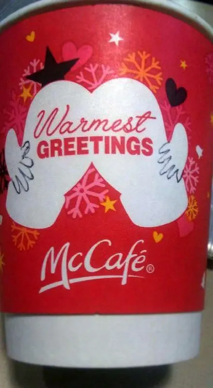 Warmest Greetings McCafé Cup