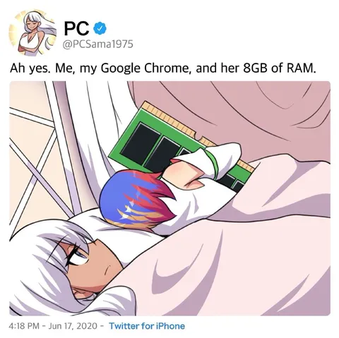 Chrome and 8GB of RAM