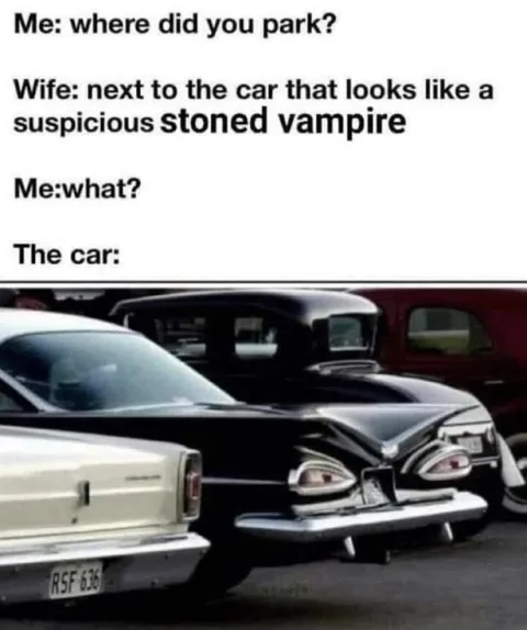 Suspicious Stoned Vampire Car
