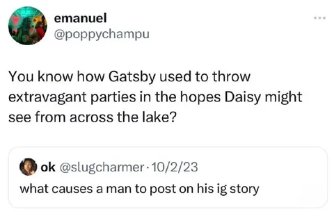 Gatsby Throws Parties for Daisy