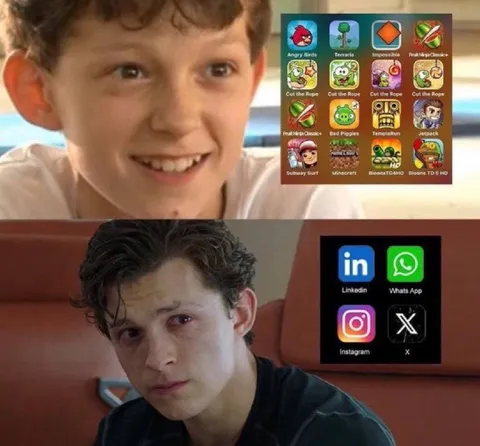 Childhood Games Versus Adult Social Media