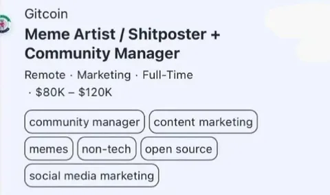 Gitcoin Shitposter Job Listing