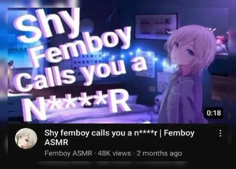Shy Femboy Calls You a Slur