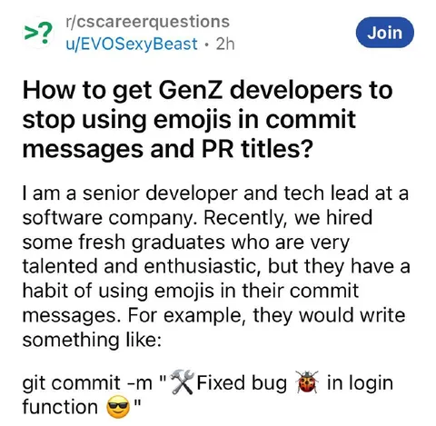 Gen Z Emoji Commit Messages