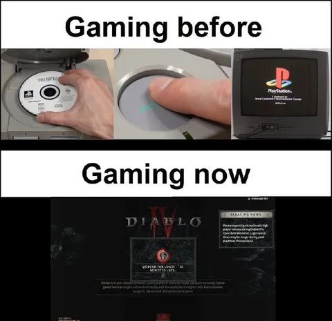 Gaming before and now