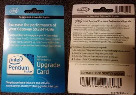 Intel Pentium Performance Upgrade Card