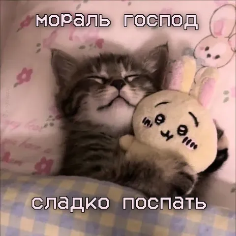 Мораль господ сладко поспать
