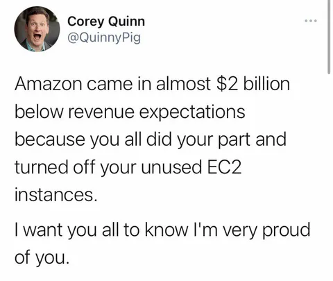 Amazon Revenue Expectations Meme
