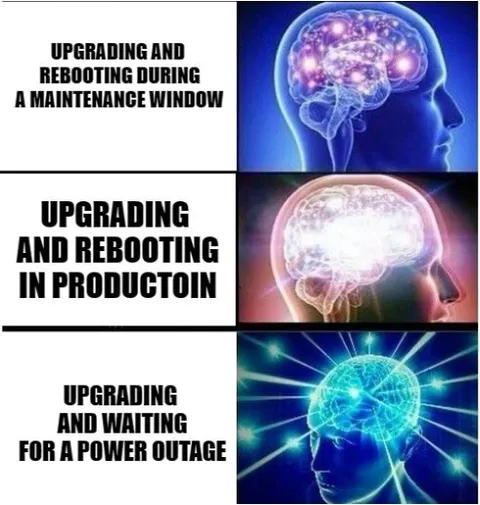Upgrading During a Power Outage