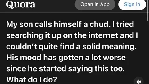 My Son Calls Himself a Chud