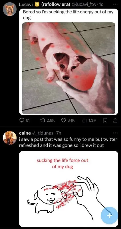 Sucking the Life Force Out of My Dog