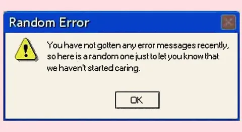 Random Error Message