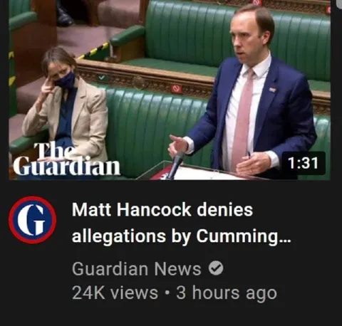 Matt Hancock Denies Cumming Allegations