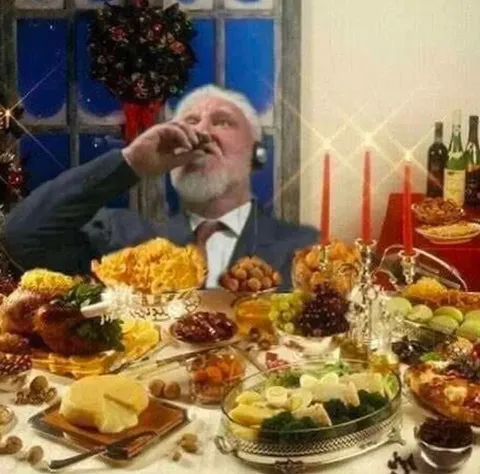 Праздничный стол до последнего